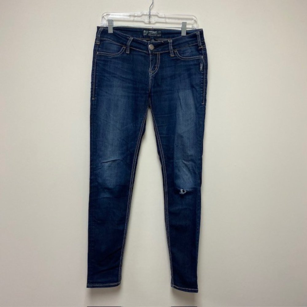 Silver Suki Jegging Jeans, Size 27W/31L, EUC